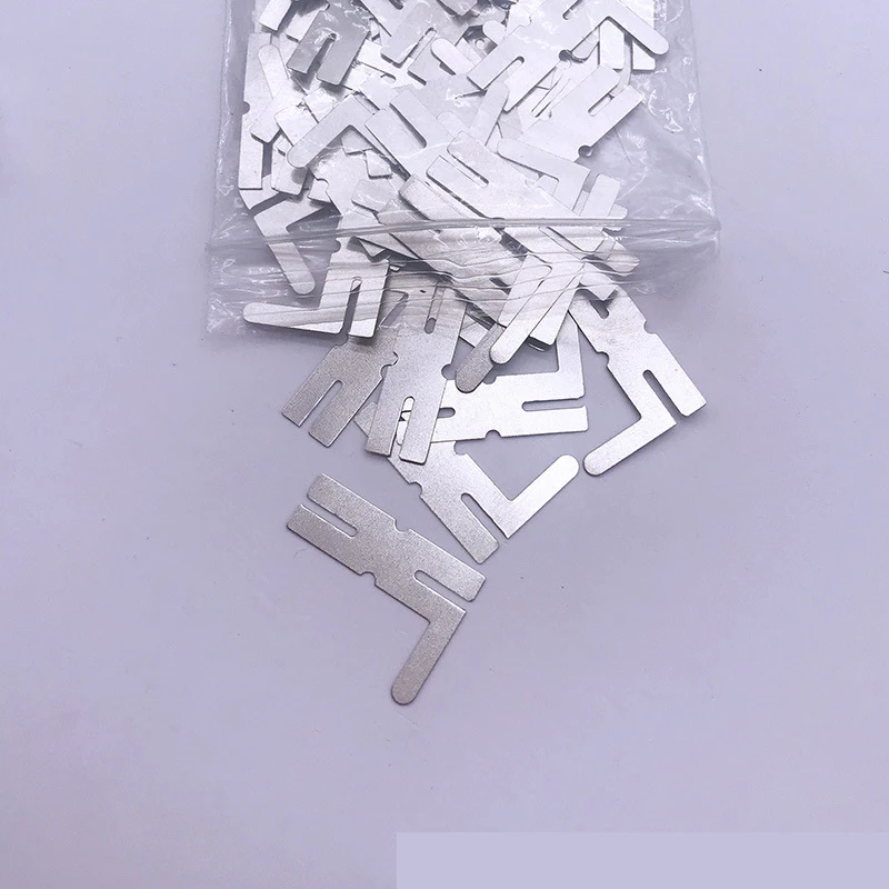 50pcs 18650 Lithium Battery Nickel Sheet Polygonal Battery Nickel Sheet For Spot Welding Machine Batteries Connection Sheets