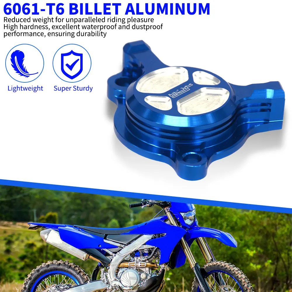 Motorcycle CNC Aluminum Cleaner Oil Filter Cover Cap For YAMAHA YZ250F YZ450F WR250F WR450F YZ WR 250 450 F 250F 450F 2003-2015