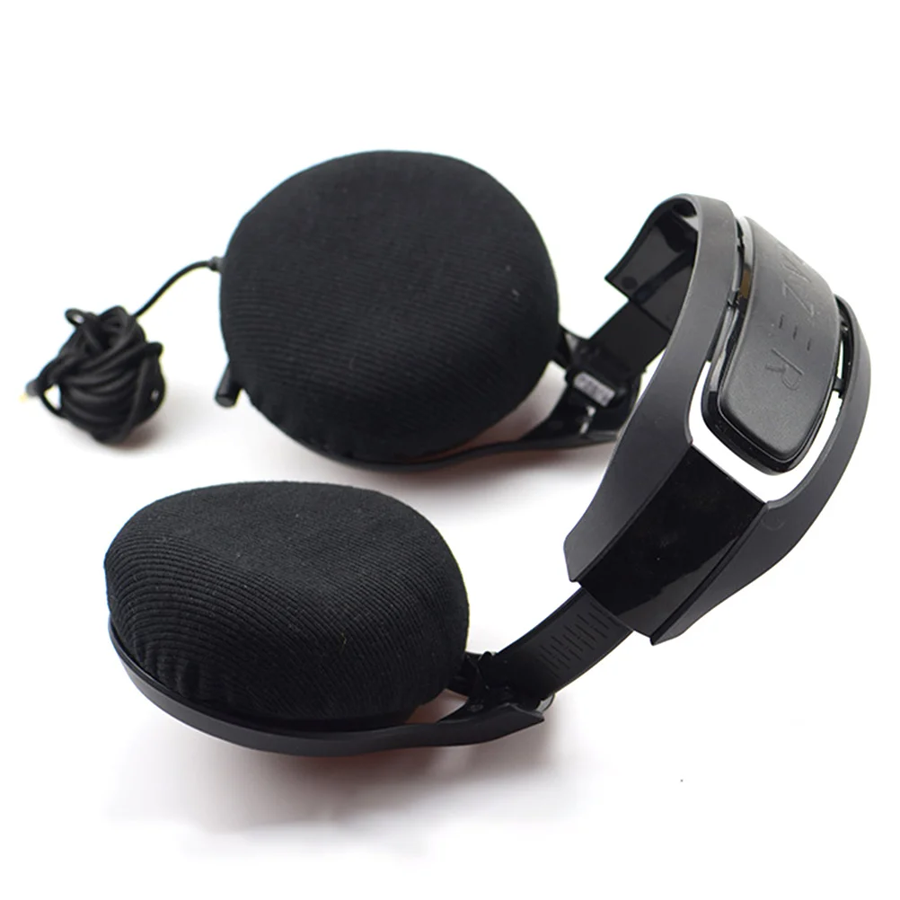 

10pcs Black Headphone Earpads High-Quality Comfortable Noise-Reducing Replacement Cushions Cover For Headset Earmuff