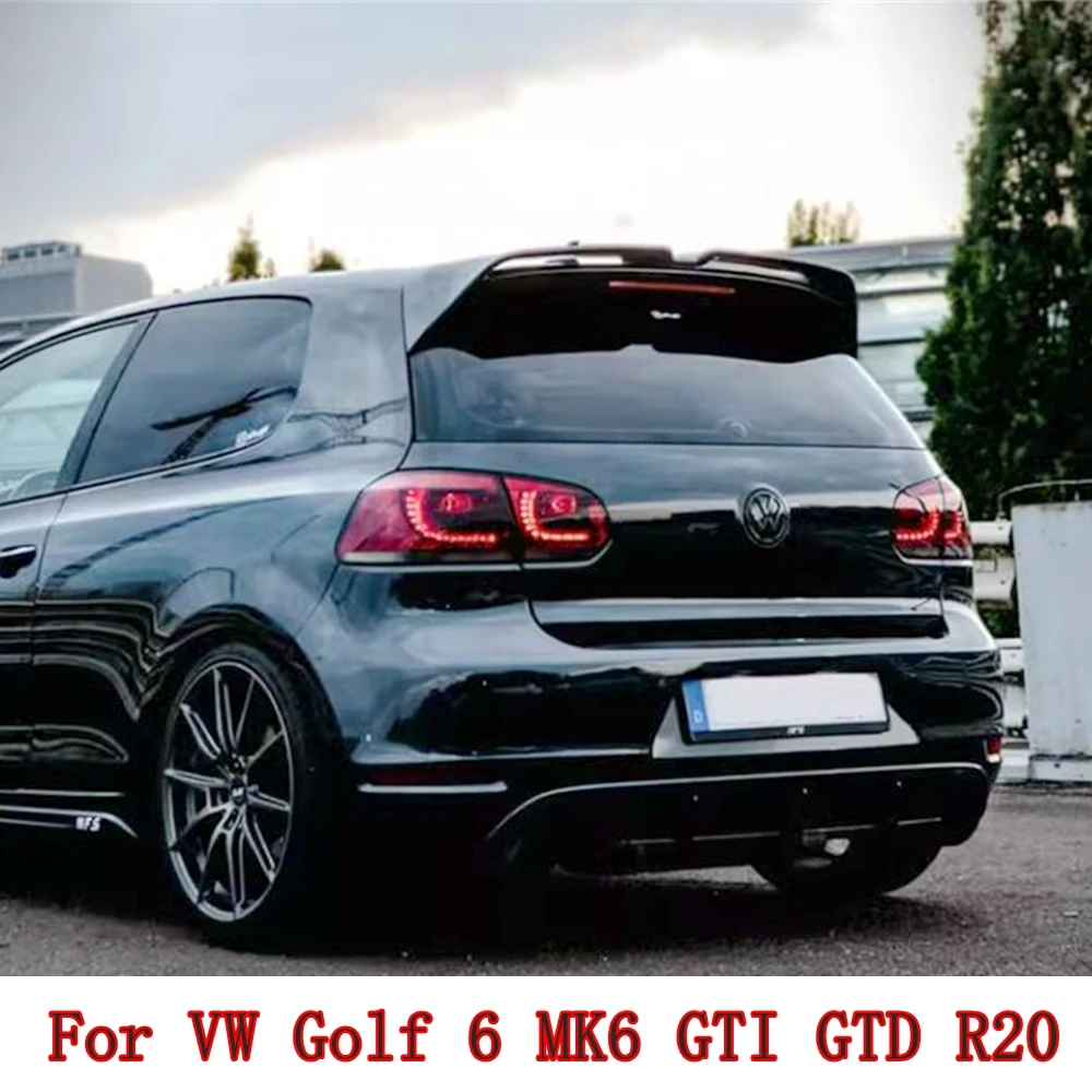 Alerón de techo trasero estilo Oettinger para coche, accesorio para Volkswagen VW Golf 6 MK6 GTI GTD R20 2008 2009 2010 2011 2012 2013