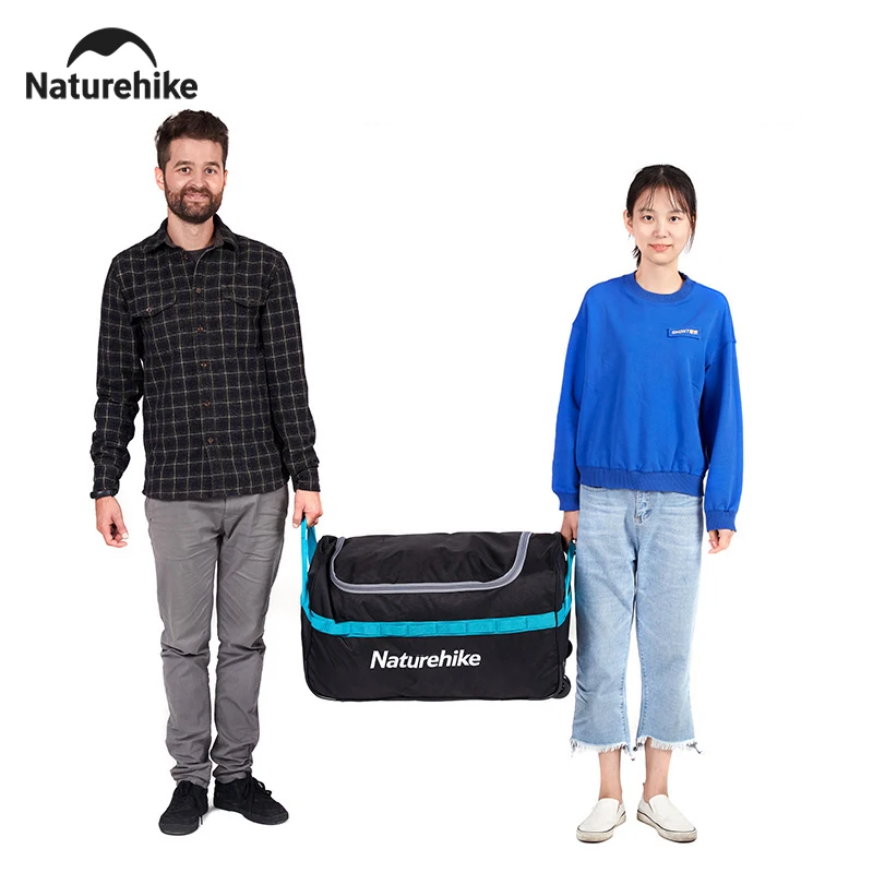 Naturehike 110L Camping Box Folding Large Capacity Outdoor Sundry Box Portable 3-4 Person Hand Bag Hiking Travel Storage Box