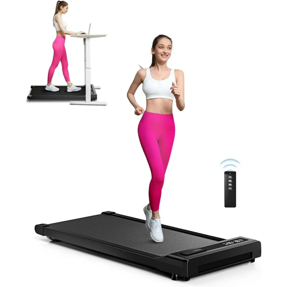 Walking Pad Treadmill Under Deskfor Office Home 2 in 1 Desk Treadmill Space Saving Remote Control LED Display Treadmills