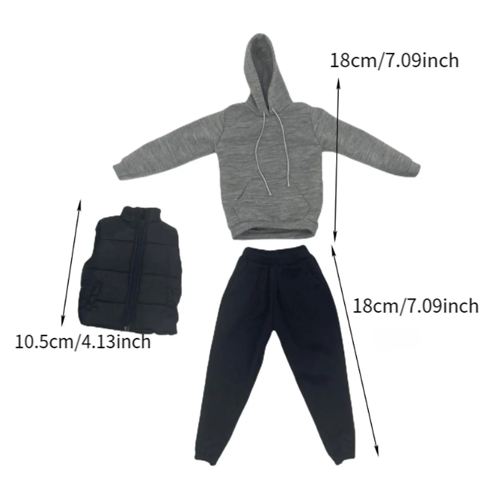 Vêtements faits à la main pour poupées masculines, accessoire Kiev illage, 3x1:6, 12