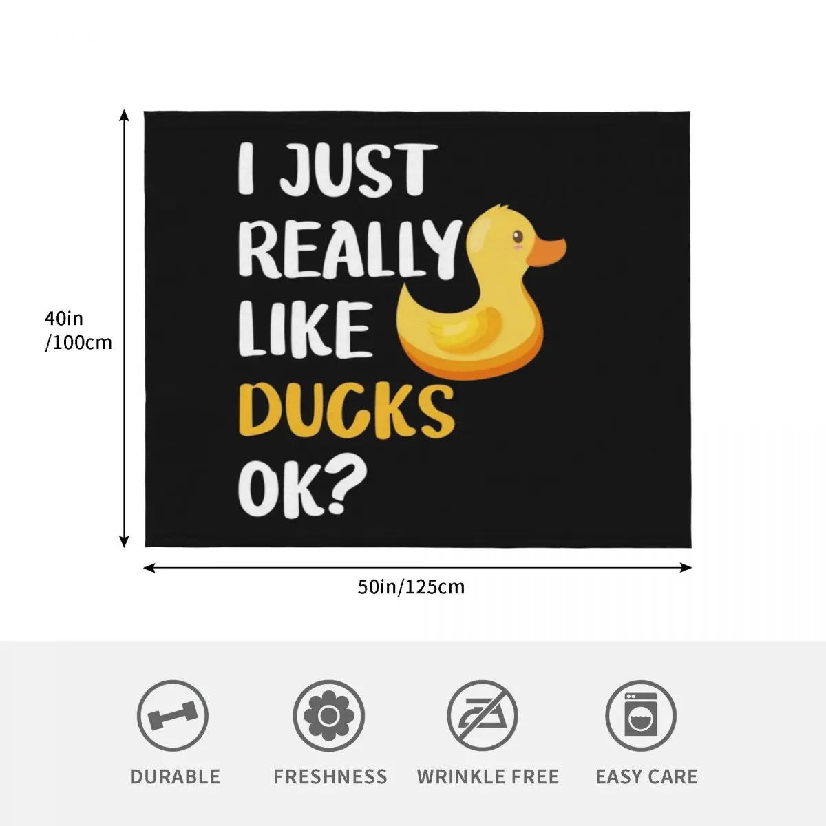 أنا فقط أحب البط حقًا، رمي بطانية الشعر الحرارية الفاخرة St منقوشة #4