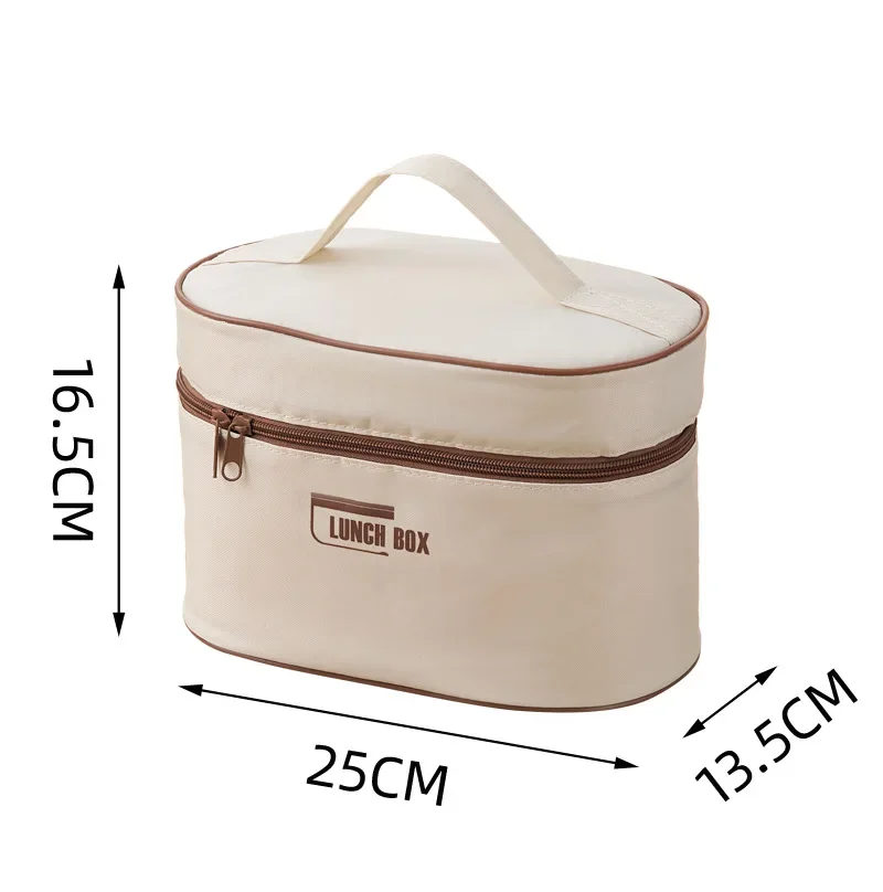 Waterproof Lunch Bags Insulated Food Soup Cup Box Cooler Handbag for Beach Picnic 2024 Hot Sale Insulated Fabric Tote