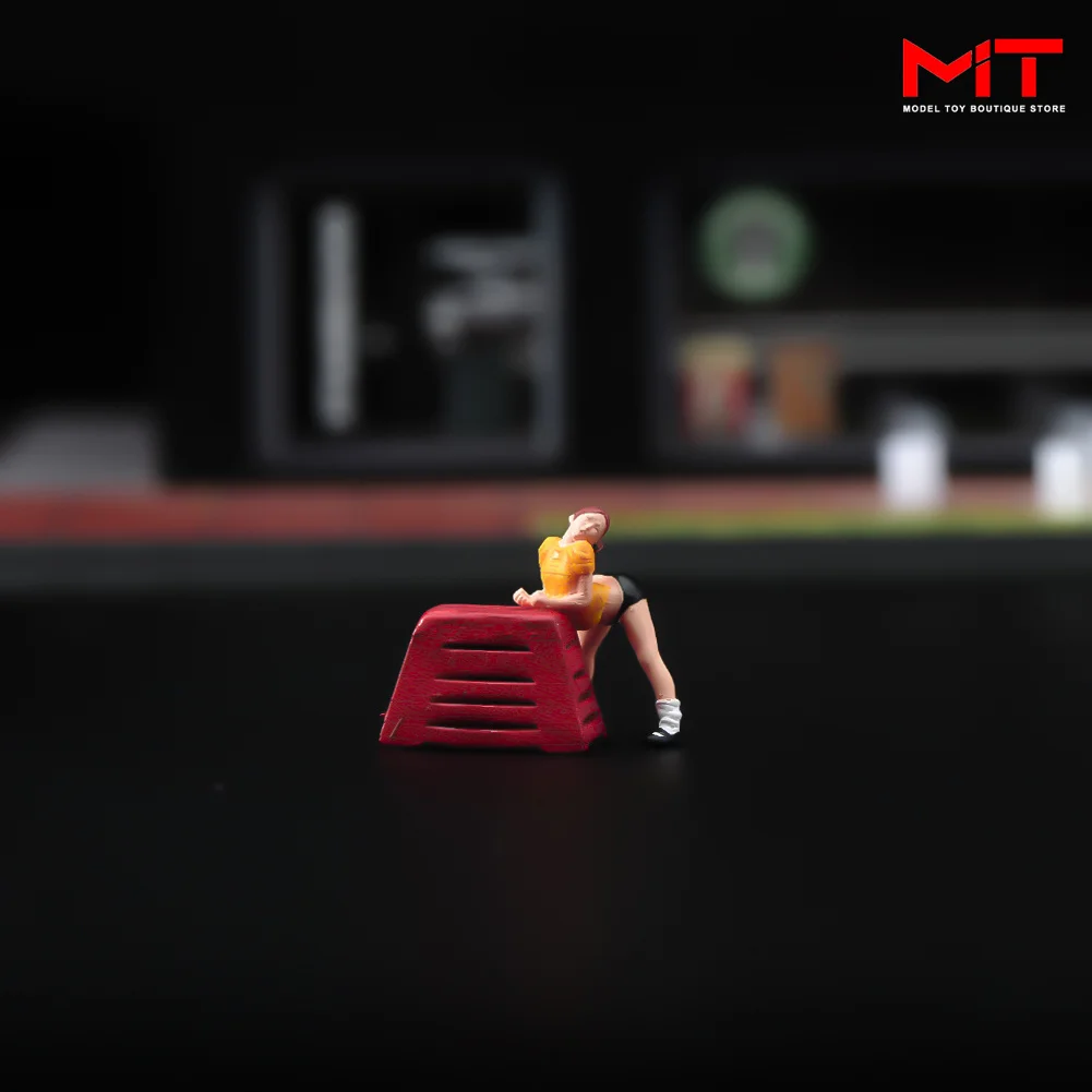 Miniature dipinte 1/87 1/64 1/43 1/24 1/18 Fitness Girl Resina Diorama Figura FAI DA TE Fotografia Creativa Decor