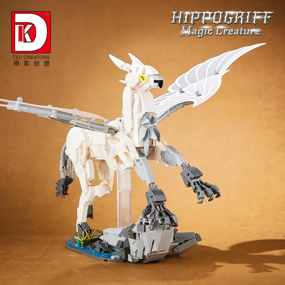 Décennie s de construction Harry Potter Hippogriff, MOC Magic World, modèle CreMobAssembly, mini briques, figurine jouet pour enfant, cadeau