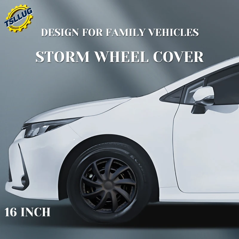 

16 Inch BF Style Hubcap Wheel Cover for Steel Iron Rim Wheel Cover Replacement R16 Hub Caps Rim Cover Accessories-Set of 4