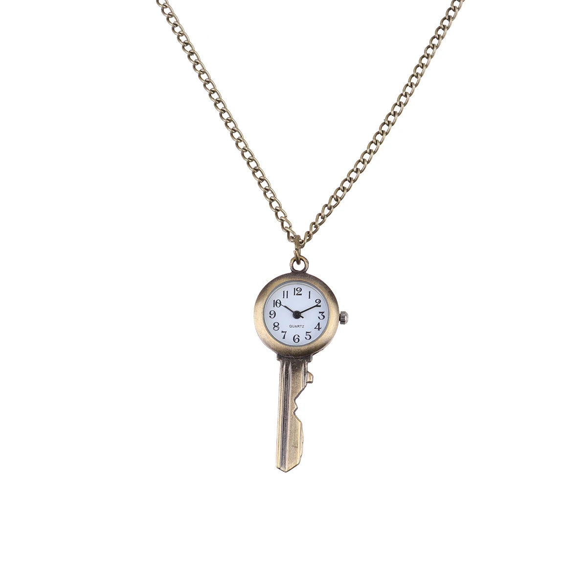 

Retro Hanging Watch Durable Quartz Pocket Key Shape Design Long Term Use Great Gift Watches Home Decor Wall