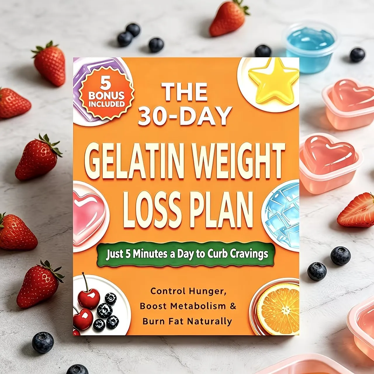 

30 Day Gelatin Weight Loss Trick Health Fitness Diet Book Wellness Lifestyle Guide for Adult Womens