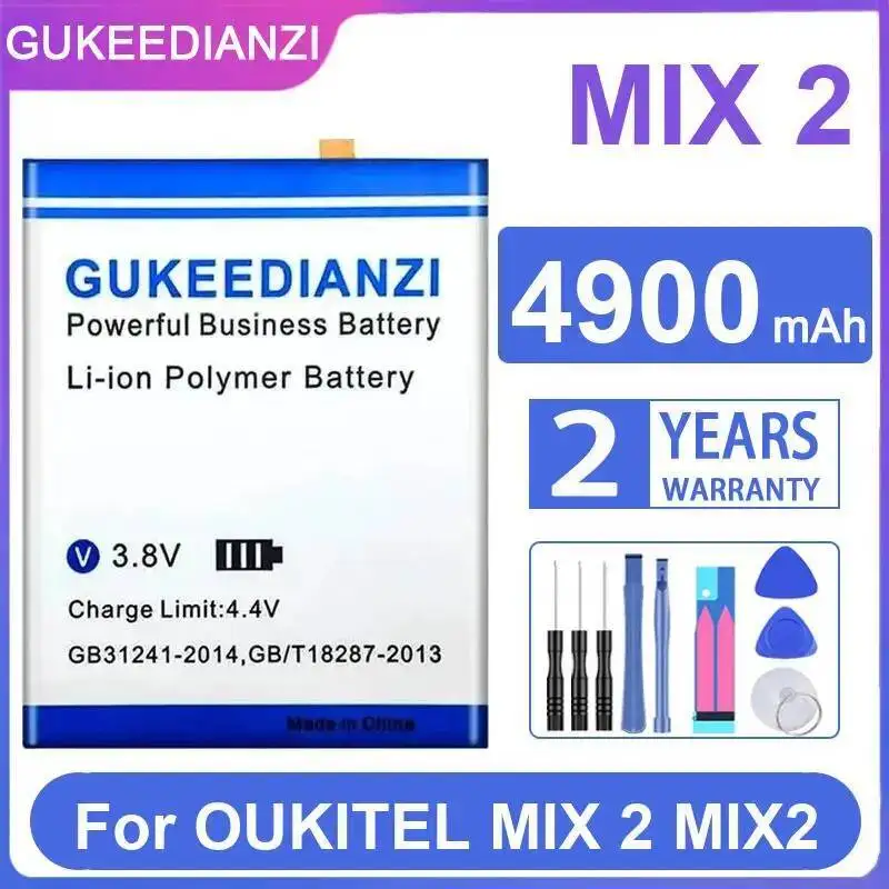 

Mobile Phone Battery 4900Mah For Oukitel Mix 2 High-Efficiency High-Capacity