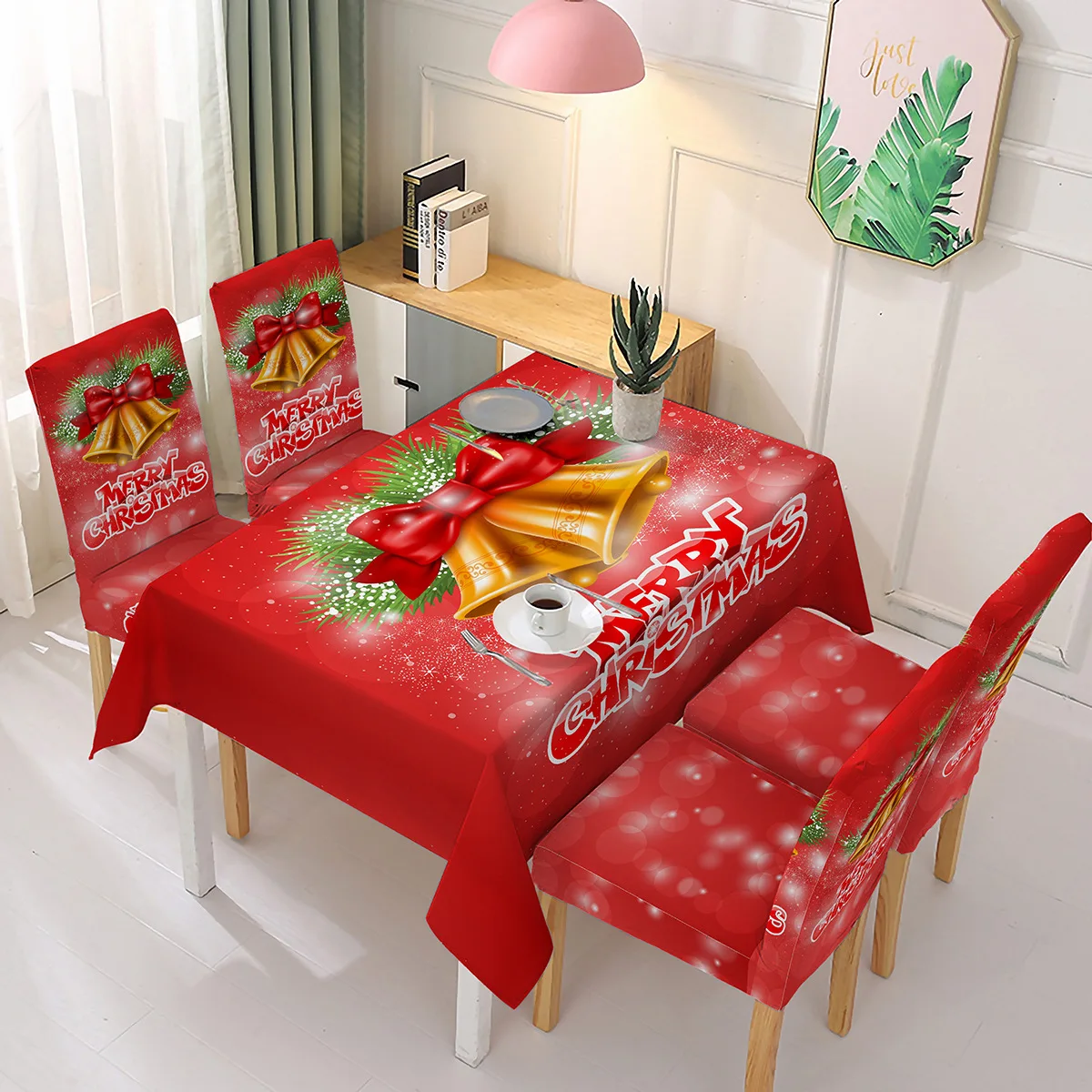 New Christmas Tablecloth Holiday Decoration Oil-proof and Waterproof Rectangular Wedding Decor Tablecloth Home Party Decor