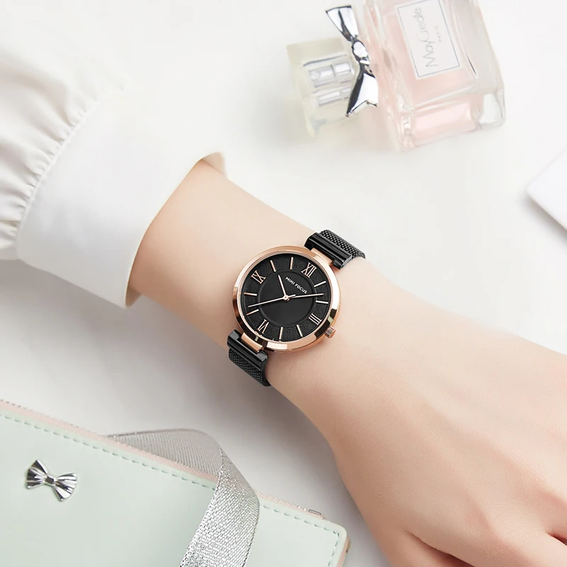 Mini Focus MF0272L Luxury Lady Watch Mesh Stainless Steel Waterproof With Japanese Movement Women Quartz Wrist Watches