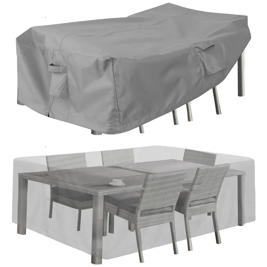 

Patio Furniture Covers, Outdoor Table Furniture Cover Waterproof Rectangle, Patio Sectional Couch Set Cover for Deck, Lawn and B