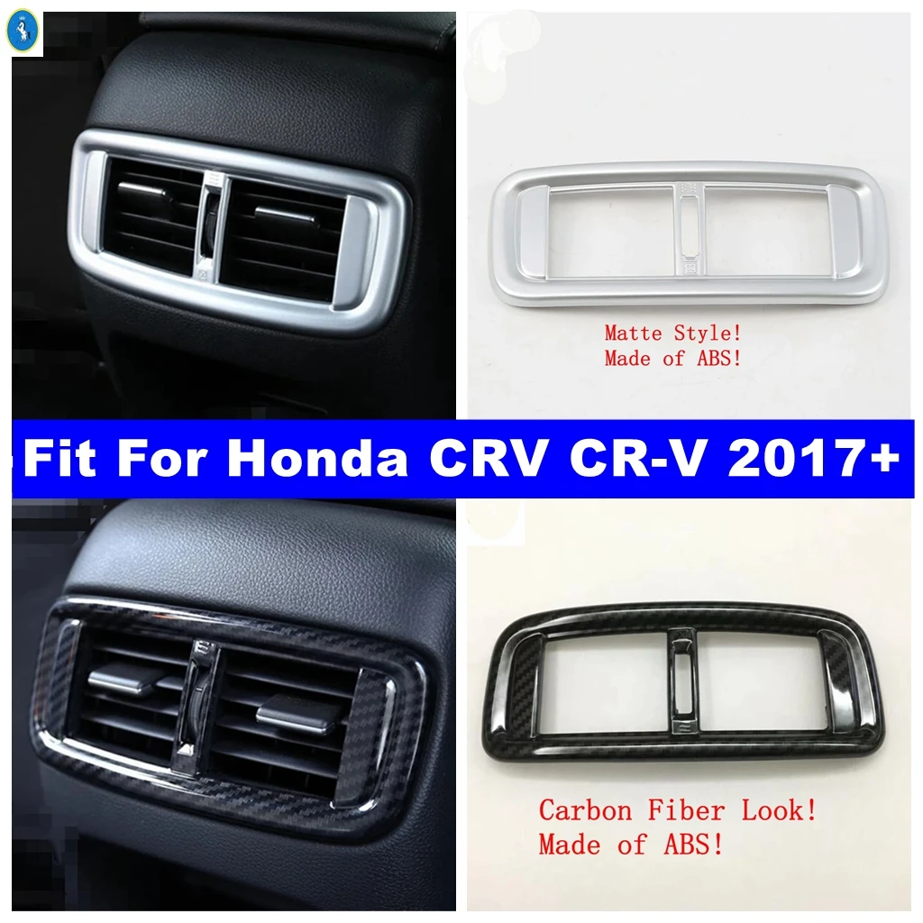 

Car Rear Armrest Box Air Conditioning Outlet Vent Cover Trim Interior Decor Accessories For Honda CRV CR-V 2017 2018 2019 2020