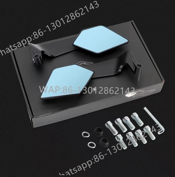 Motorcycle electric vehicle modified new folding rearview mirror, anti-glare fixed wind wing reflector