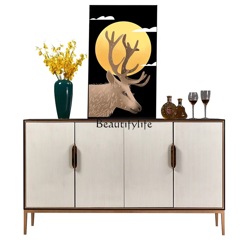 

FG40Post-Modern Simple and Light Luxury American Hallway Multi-Functional Side Cabinet Decorative Locker Complete