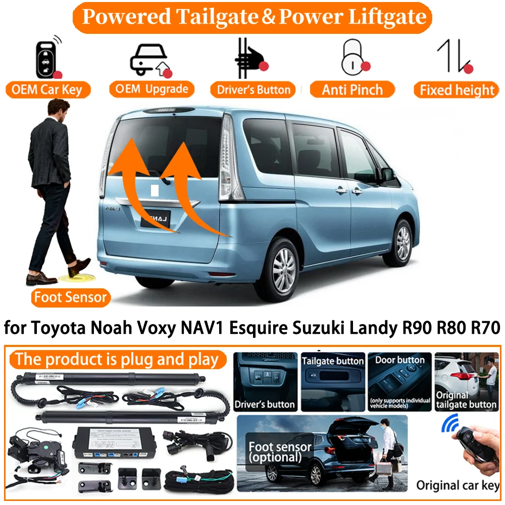Car Smart Powered Tailgate system for Toyota Noah Voxy NAV1 Esquire Suzuki Landy R90 R80 R70 Automatic Electric Power Tailgate