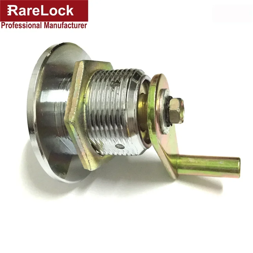 Brass Cabinet Cam Lock with 2 Computer Keys for Safe Box Door Drawer Equipment Rarelock JA72 G1