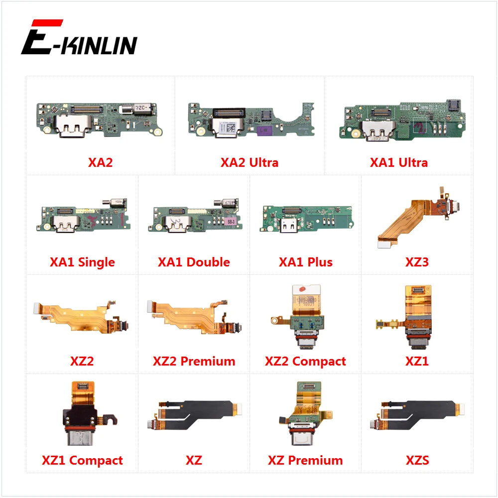 

USB Charging Port Dock Plug Charger Board Flex Cable For Sony Xperia XA2 XA1 XZ3 XZ2 XZ1 XZS XZ Premium Compact Ultra Plus