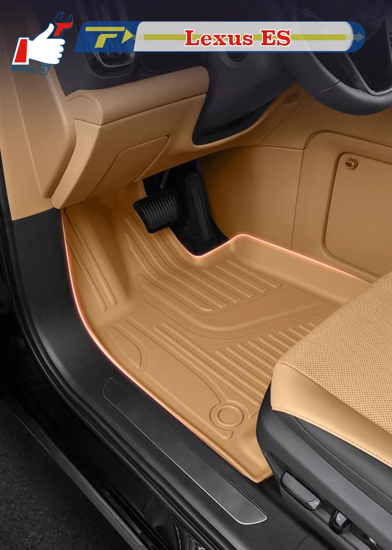 

Left-hand Drive Car Floor Mat For Lexus ES200 ES260 ES300h 2013-2024 Full-Surrounded Foot Mat Mat Floor Liner Floor Carpet