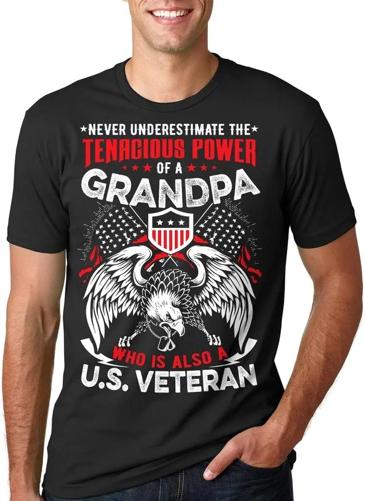 Gift for Grandpa Veteran T-Shirt Grandfather T-Shirt US Veteran Tee Shirt