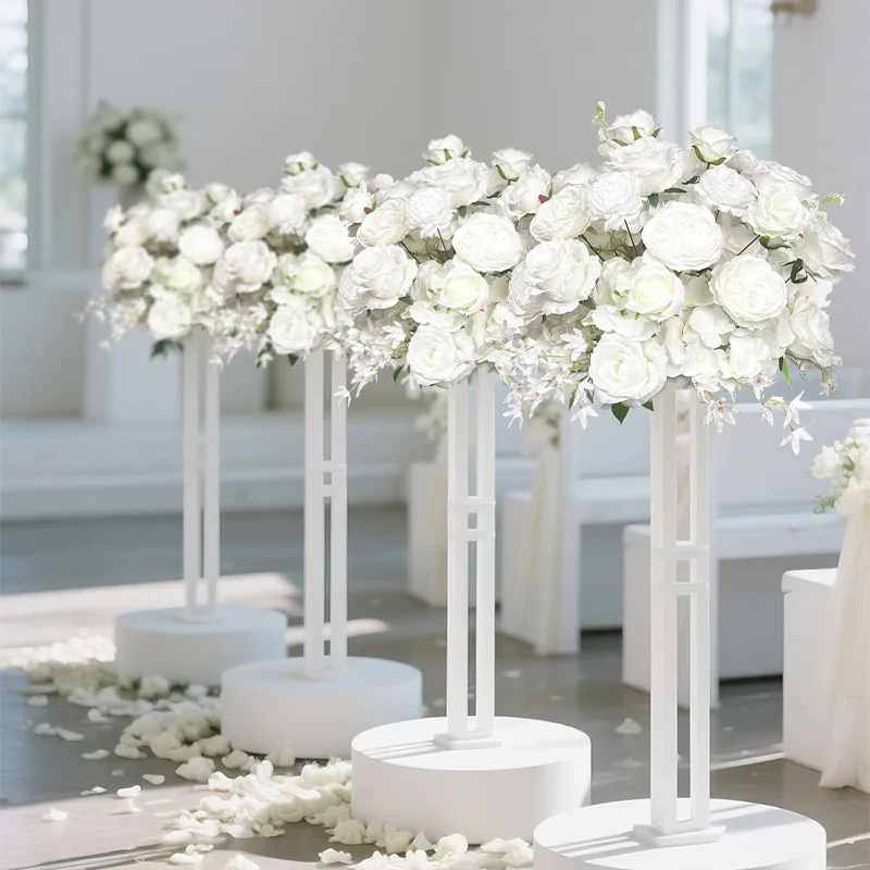 Künstliche Rosen-Hortensien-Blumenarrangement Hochzeitstisch-Mittelstück Seidenblumenball für Heimparty Bankett Esstisch Deko – Detail 5
