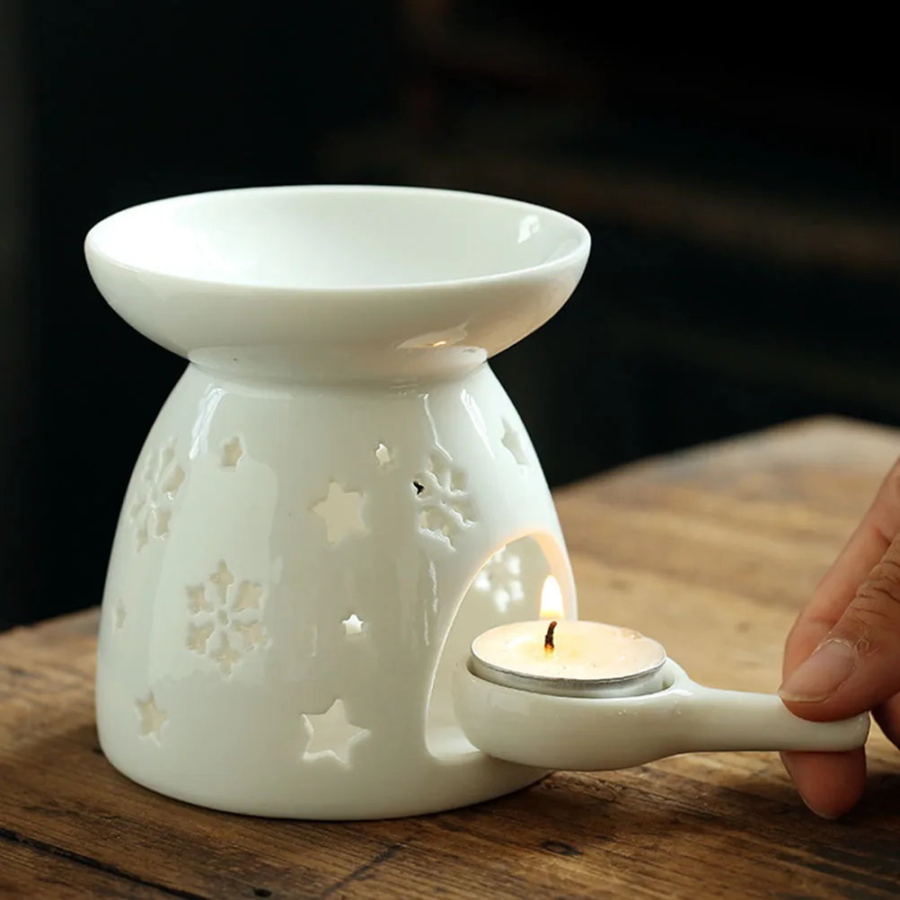 

1Pcs Creative Ceramic Craft Aroma Stove Essential Oil Diffuser Desktop Censer Holder Fine Details Aromatherapy Furnace