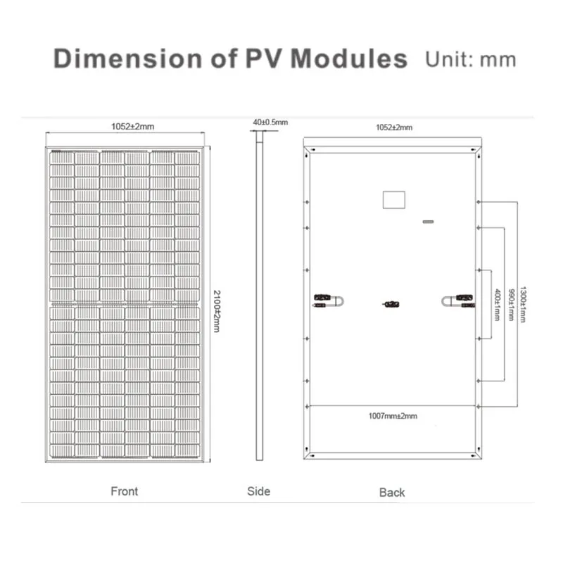 560W 50V Solar Power Panel Monocrystalline Silicon Photovoltaic Panel High Efficiency PERC Cells High Efficiency Circuit Design