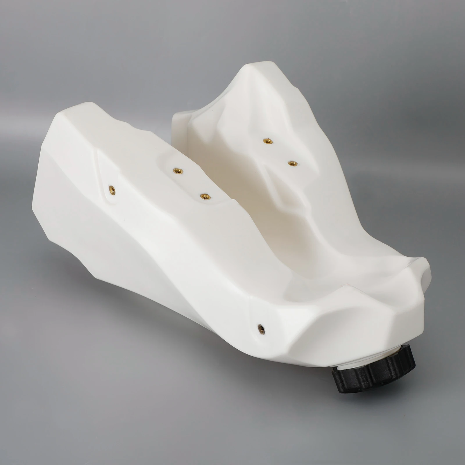 Areyourshop Gas Fuel Tank & Cap & Petcock Kit White For Honda CR500R 89-01 CR125 CR250 88 89