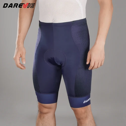 Imagen 2 del producto DAREVIE Pantalones cortos de ciclismo para hombre, ropa de ciclismo con almohadilla de esponja que absorbe la humedad, pantalones cortos antideslizantes de secado rápido de 7,5 CM