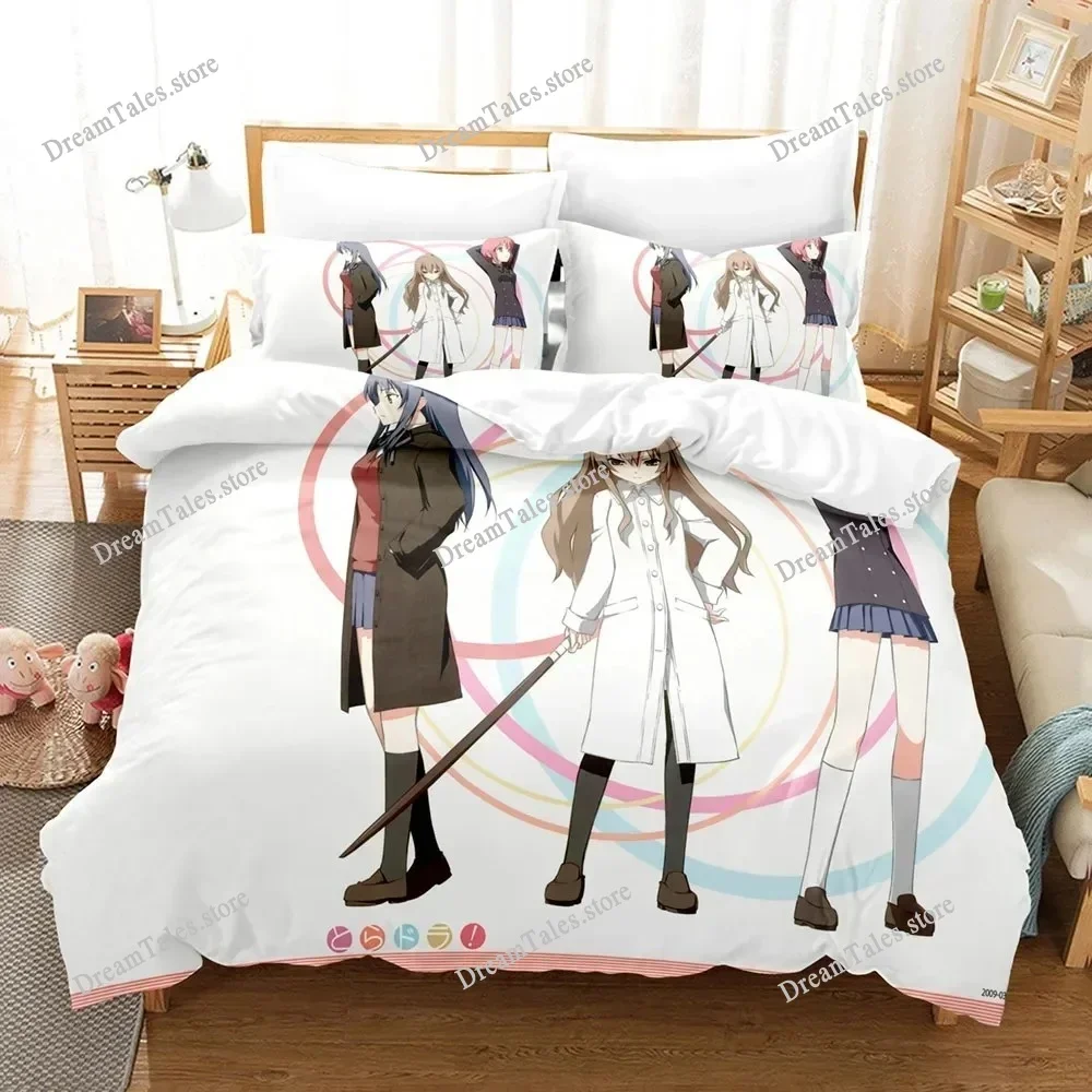 

New Japan 3D Print Anime TIGER×DRAGON! Bedding Sets Duvet Cover Set with Pillowcase Twin Full Queen King Bedclothes Bed Linen741