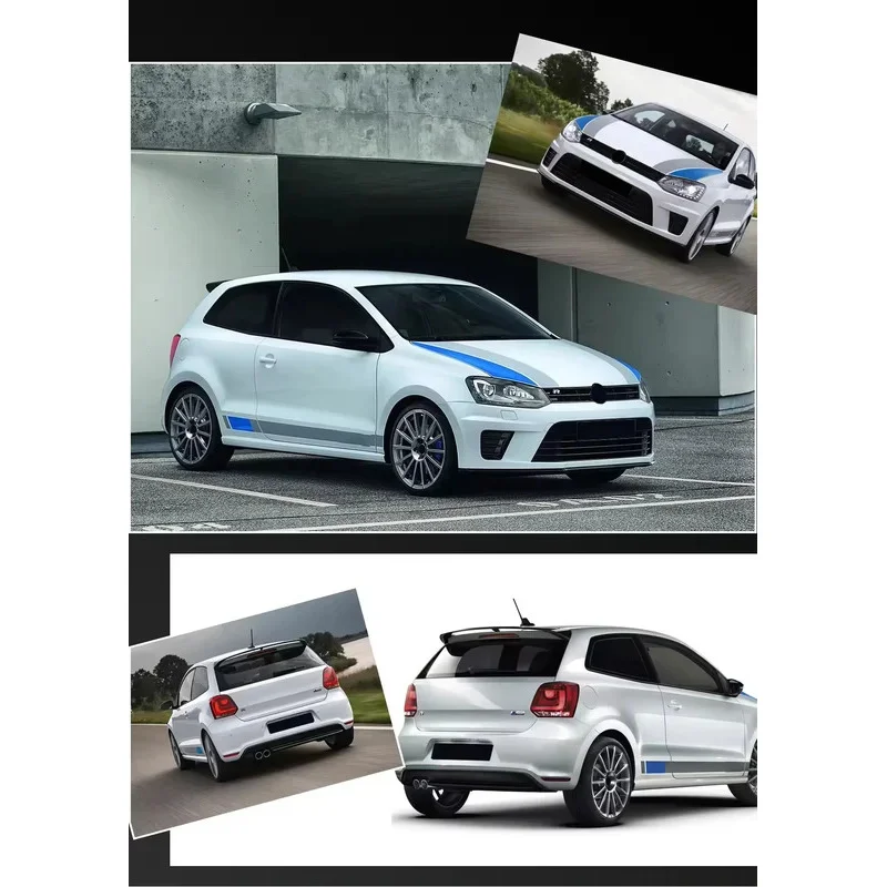 K-SEEK Plastic Front Bar Body Kit Primer Front Bumper for VW Polo WRC 2010-2017