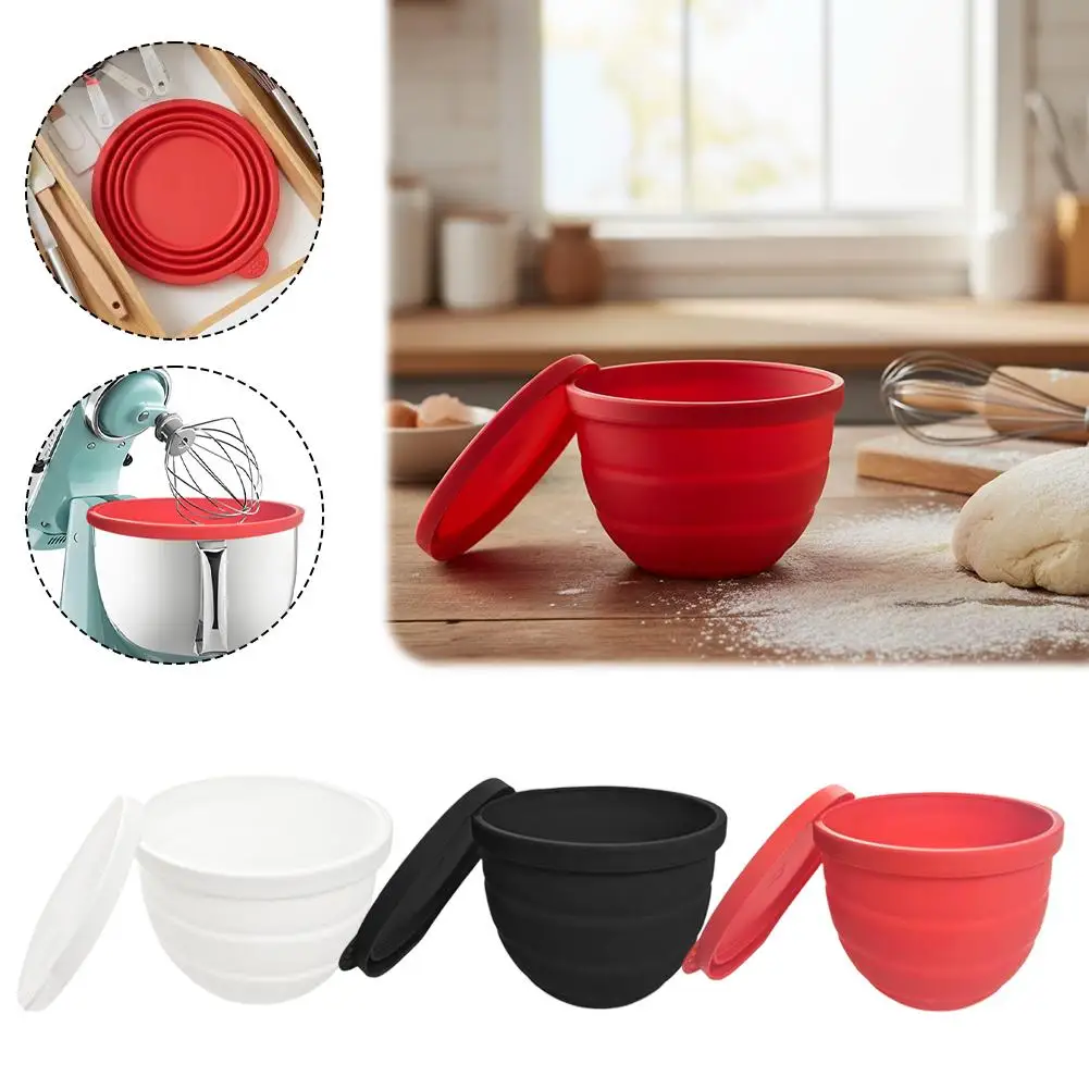 

Силиконовая вставка для чаши миксера на 5 кварт — аксессуар для миксера KitchenAid с откидной головкой, складная многоразовая крышка-чехол для чаши с крышкой