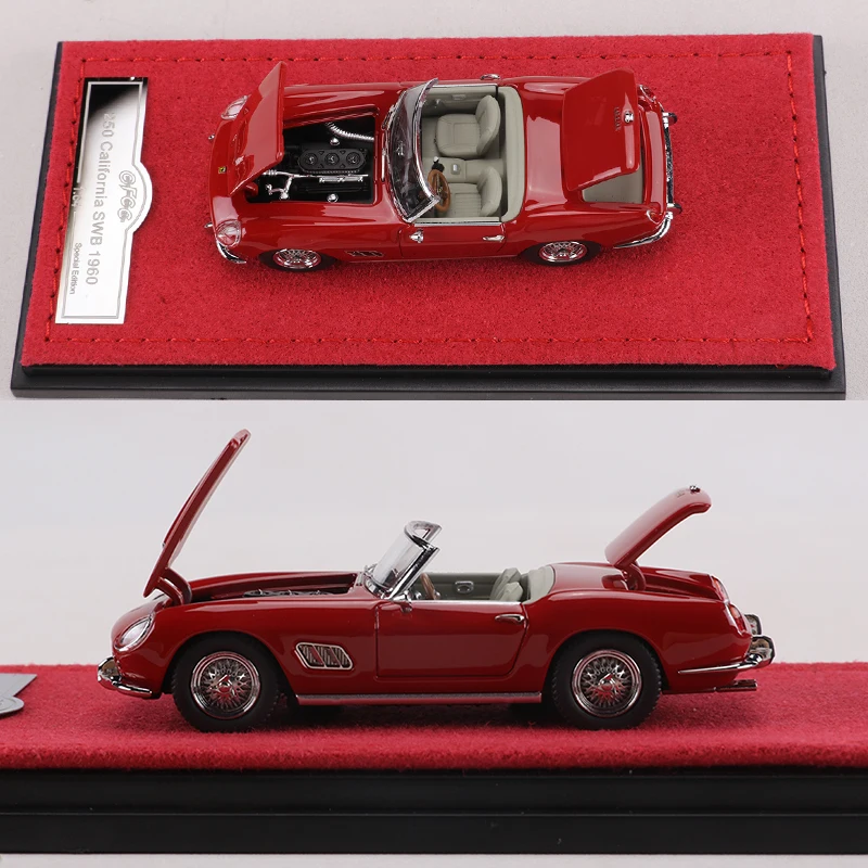 GFCC 1:64 250 California SWB 1960 Convertible Classic Roadster Alloy Model Car view 6
