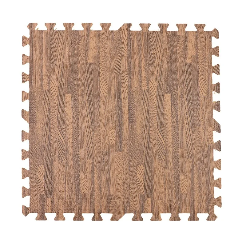Wooden Baby Play Puzzle Mat EVA Foam Soft Floor Splicing Interlocking Kids Rugs Children Living Room Decoration Crawling Pad