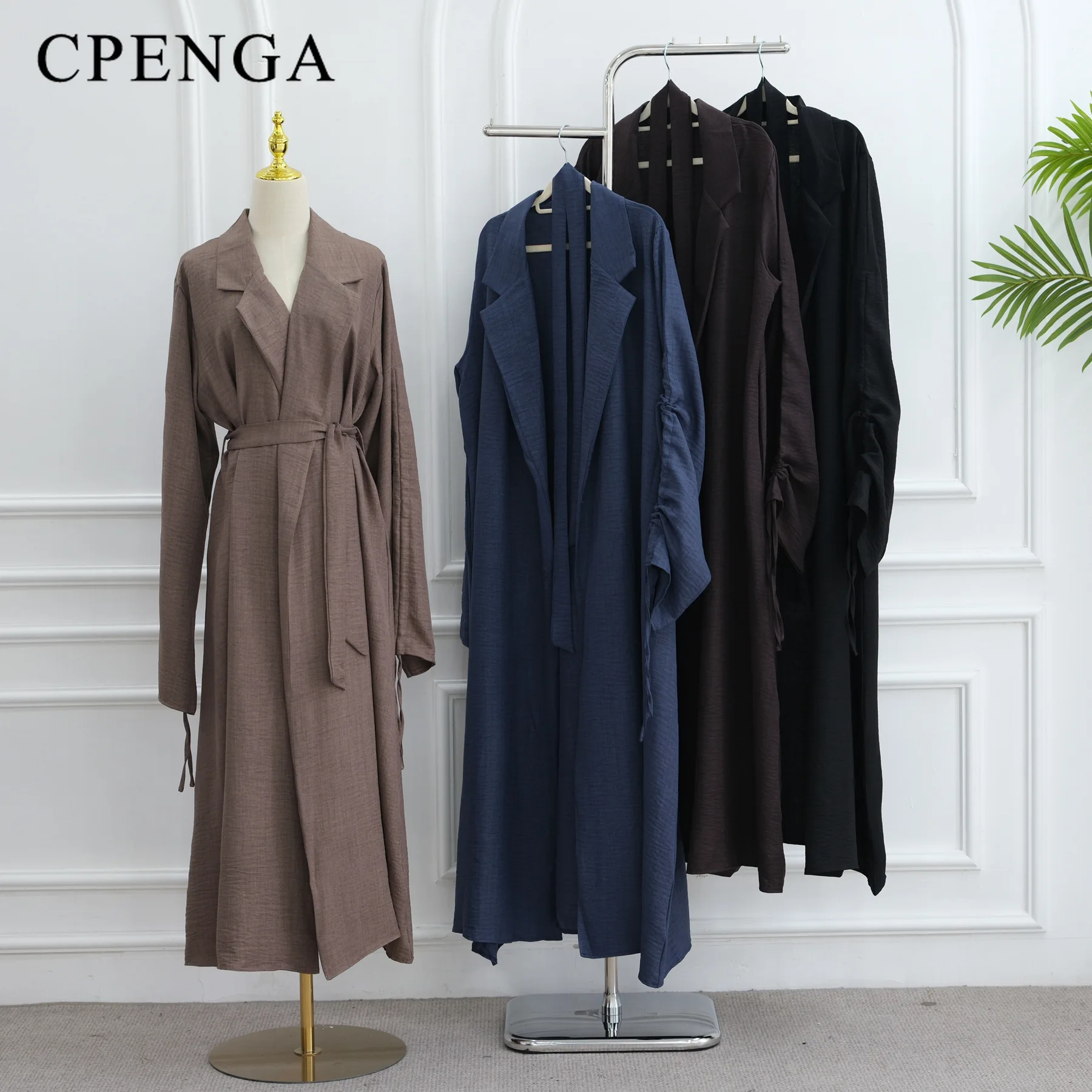 Ramadan Arabisch Frauen Muslimischen Modest Blazer Strickjacke Elegante Dubai Abaya Kleid Islam Urlaub Outfit Neue Lose Türkei Kaftan Robe