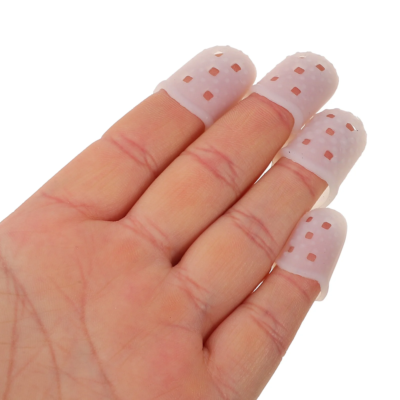 

10 Pcs Finger Sleeve Gaming Protectors Breathable Sleeves Elastic Reusable Covers Anti-pain