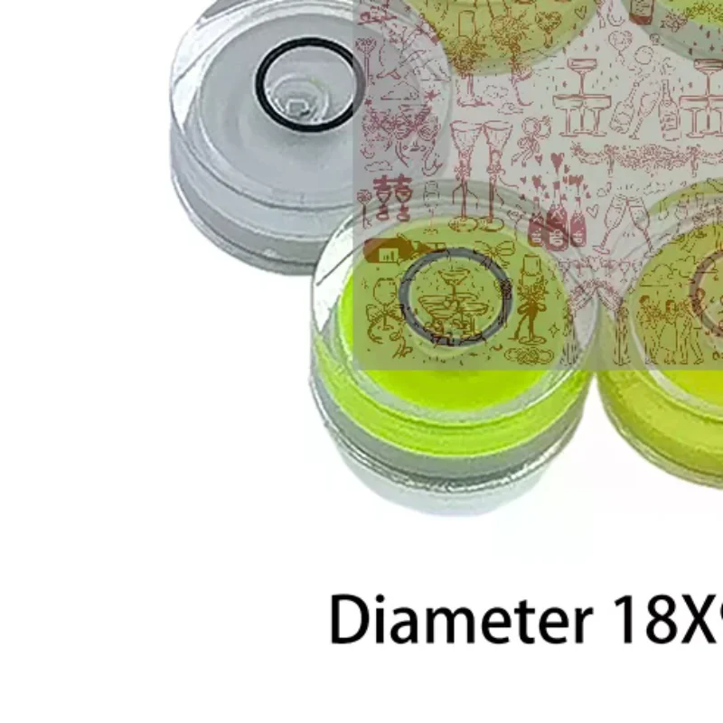 5pcs Mini Round Accuracy Bubble Level Bullseye Instrument Horizontal Precision Bubble Level Measuring Tool