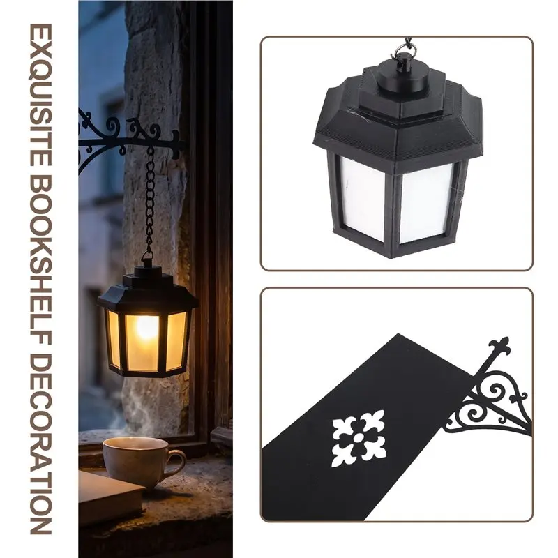 [NEW!A08R】 Bookshelf Lamp-Mini Bookshelf Lamp-Warm And White LED Light, Fantastic Shelf Decor-Library Lantern