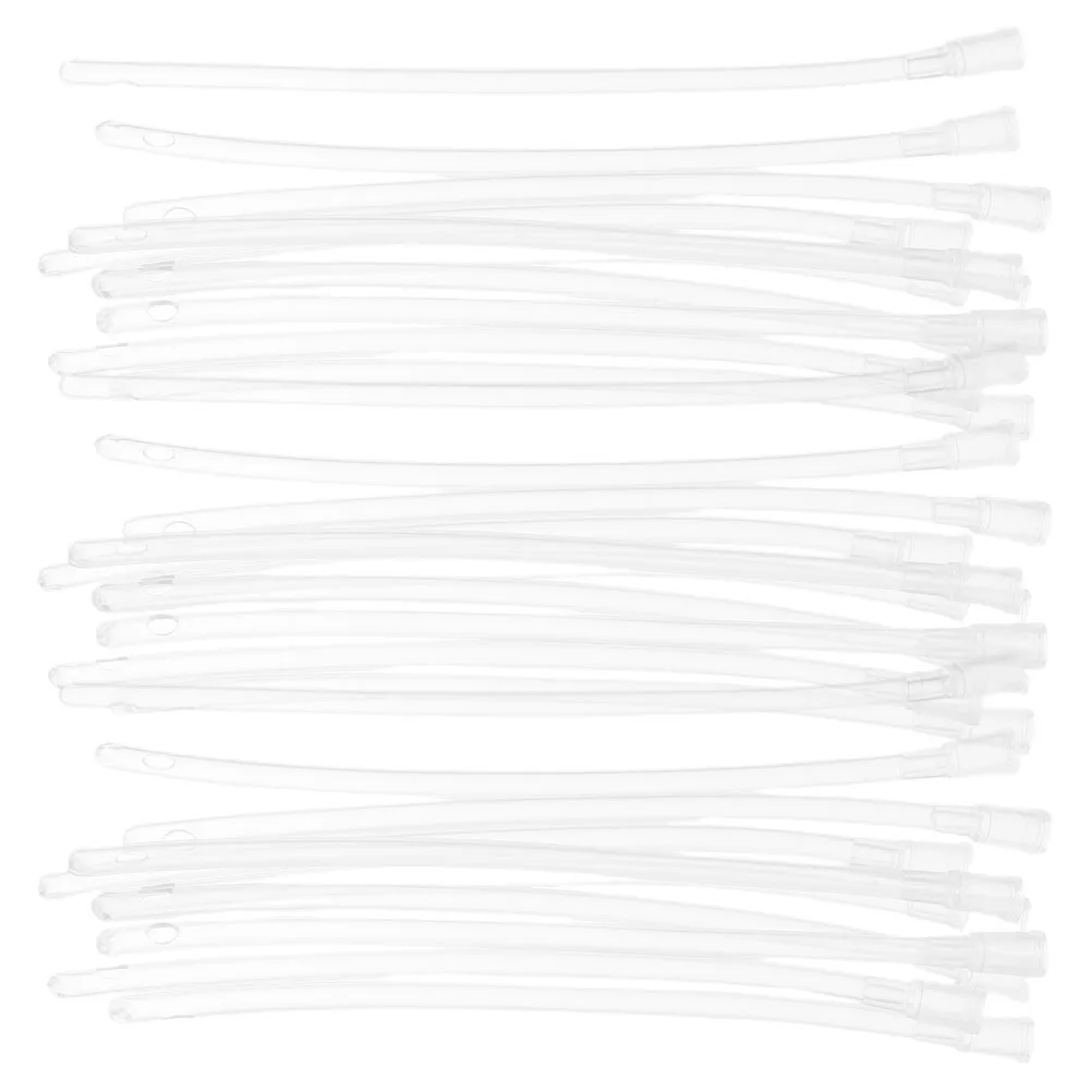 

100pcs Bird Tubes Parrot Feeding Hose Durable Abs Material For Budgies Cockatiels Small Birds Replacement Feeder