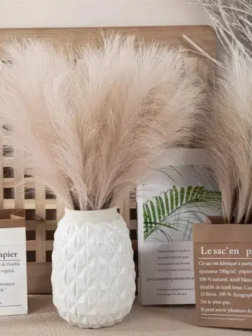 10pcs Artificial Reed Ins Wind Bouquet Imitation Flowers Bohemian Home Living Room Decor Fake Reed Christmas Wedding Decoration