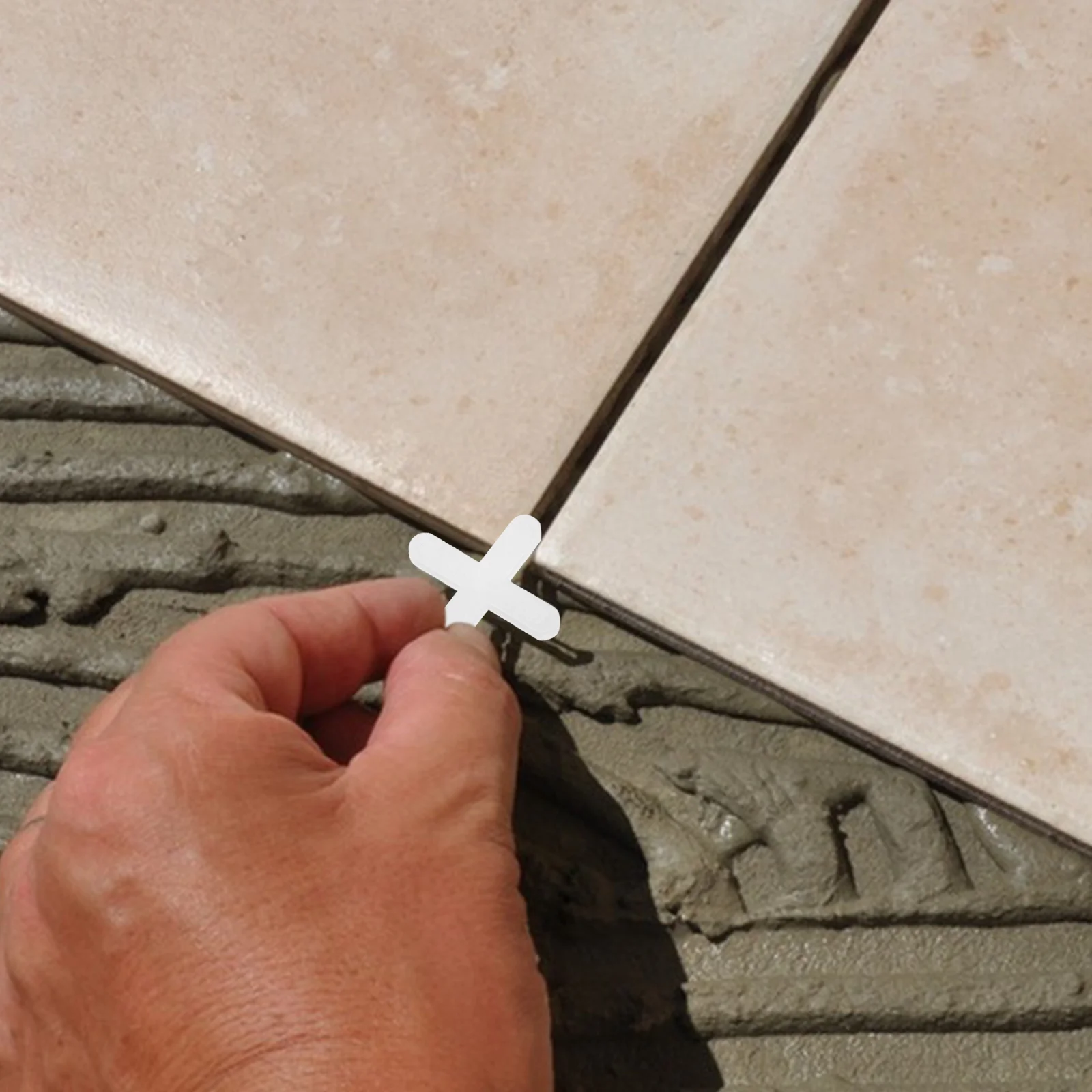 Espaciadores de suelo cruzado para azulejos, sistema de cerámica de nivelación de porcelana, lechada de tarjeta de costura de cubierta, 1000 Uds.