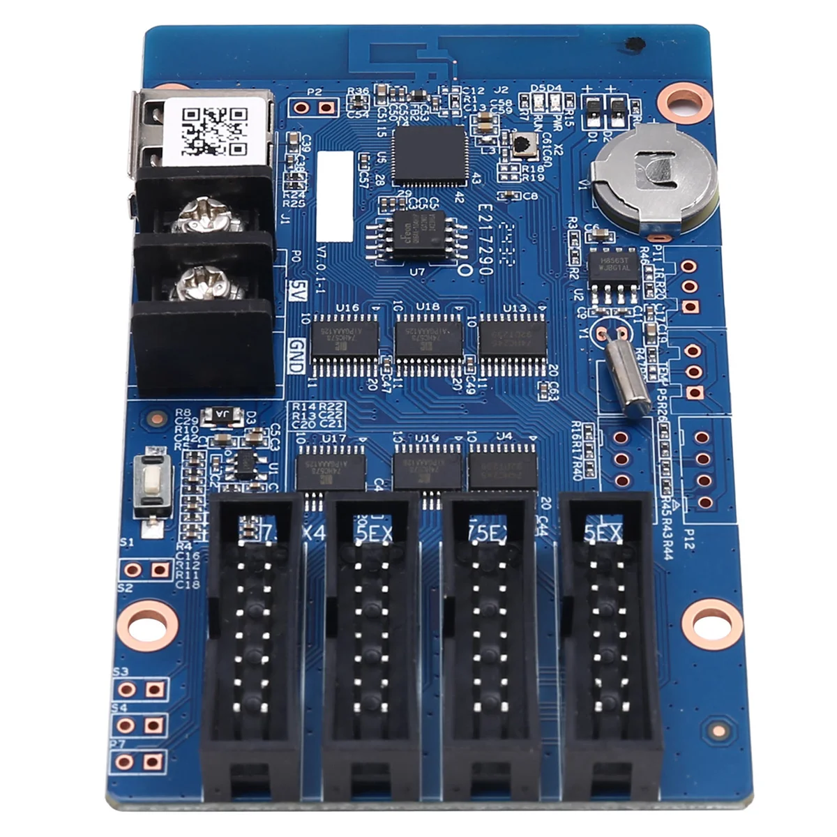 

A07I HD-WF4 RGB Seven Color Small LED Display WIFI Control Card Module 384Wx256H Pixels HUB75 Interface Controller Panel Card