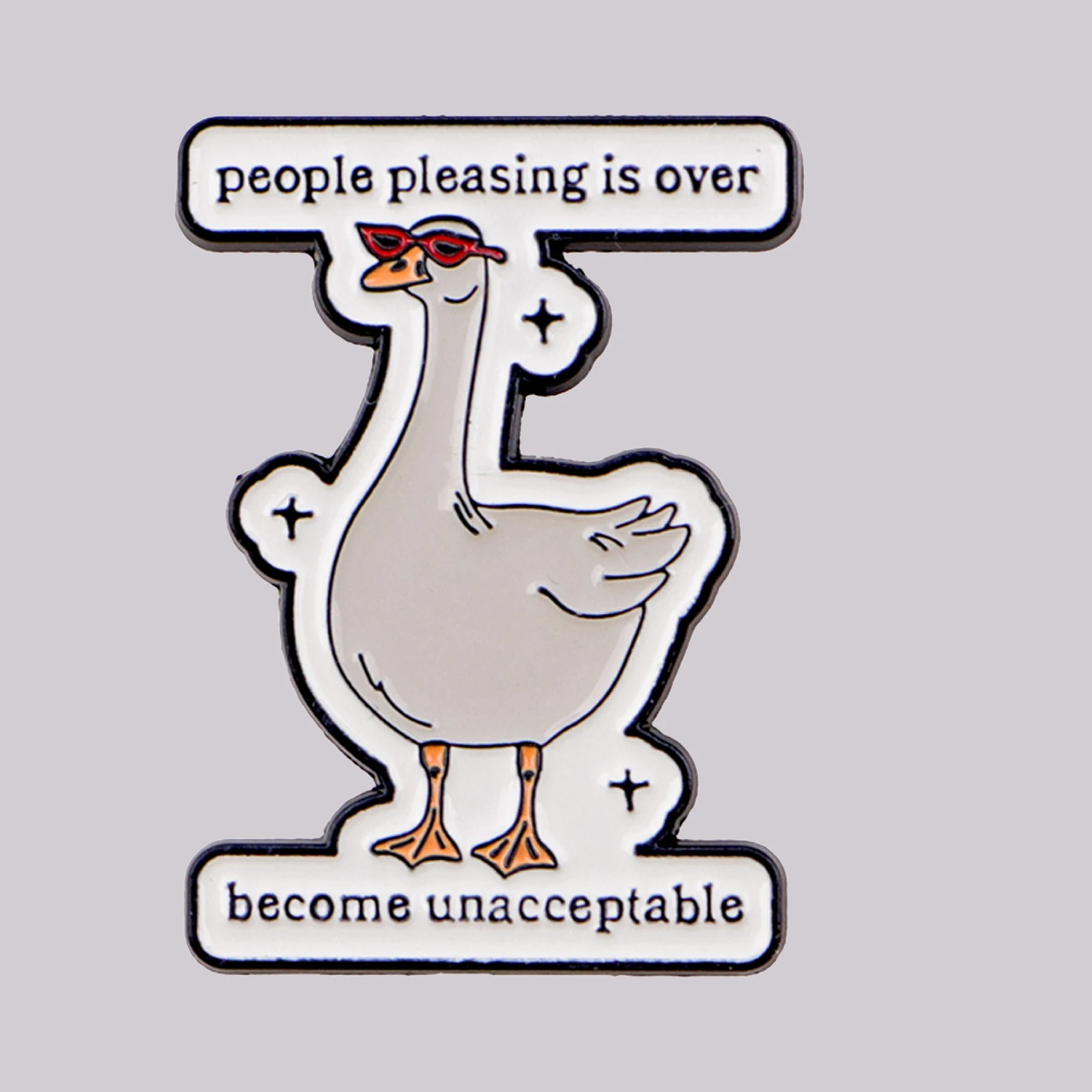 الناس الممتع أكثر من أوزة المينا دبوس التلبيب دبابيس لحقائب الظهر دبابيس للنساء مجوهرات الأزياء اكسسوارات الأصدقاء هدية