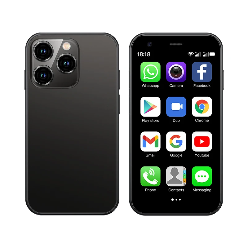 SERVO 15SE Kleine smartphone Dual SIM 3G WCDMA GPS WIFI Draagbaar 3,0-inch display Android 8.1-systeem TYPE-C Mini mobiele telefoon 2GB + 16GB