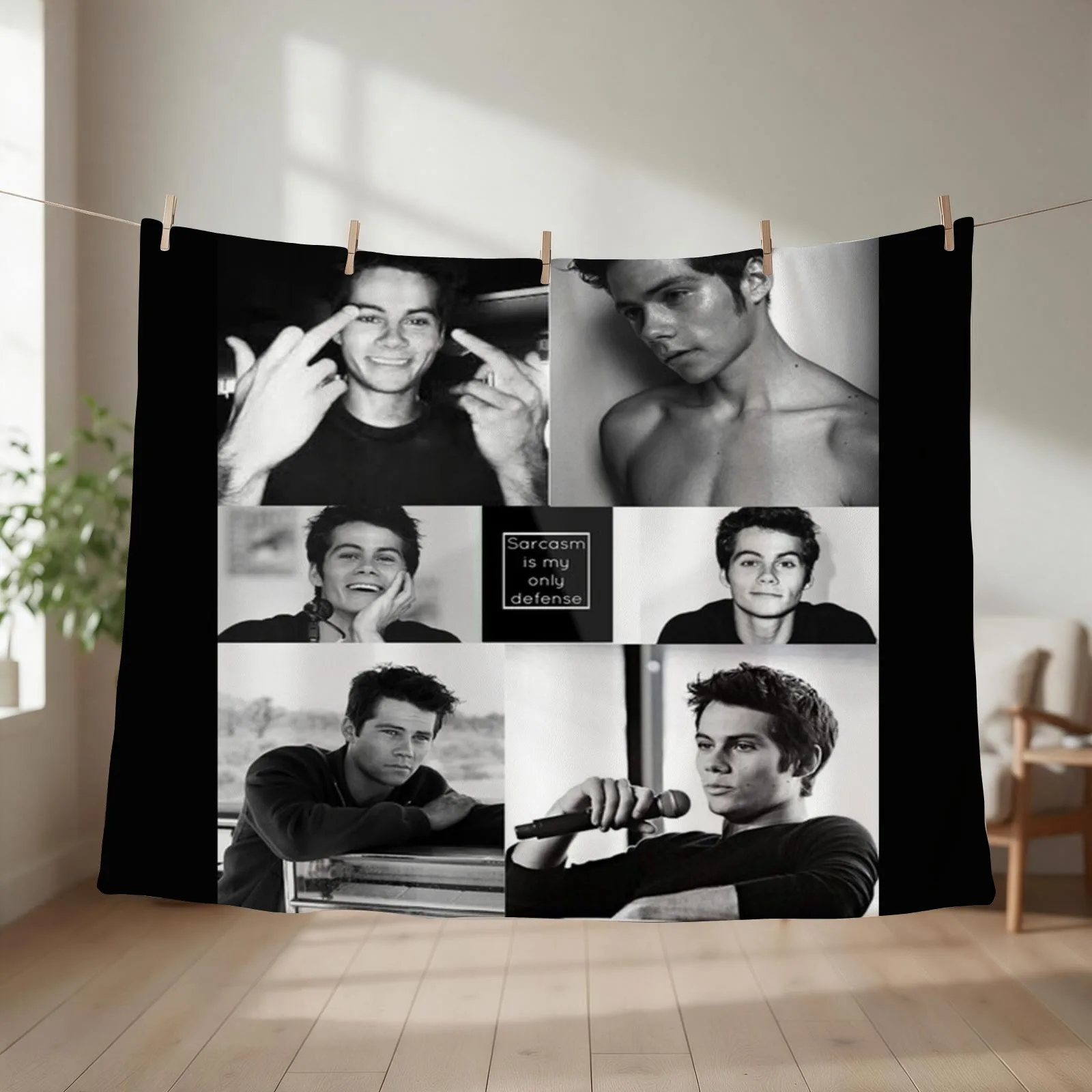 Dylan O'Brien Throw Blanket couch cozy soft plush fuzzy picnic outdoor blanket