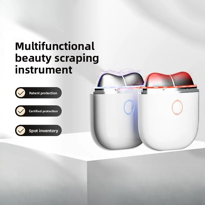 

Color Light Microcurrent Facial Massager Guasha Beauty Tool Home Use Instrument for Whitening and Face Lifting Care