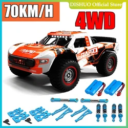 JJRC Q130 1:12 70 KM/H 4WD RC samochód z lekkim silnikiem bezszczotkowym samochody zdalnie sterowane dużą prędkością dryfu Monster Truck dzieci zabawki dla dorosłych