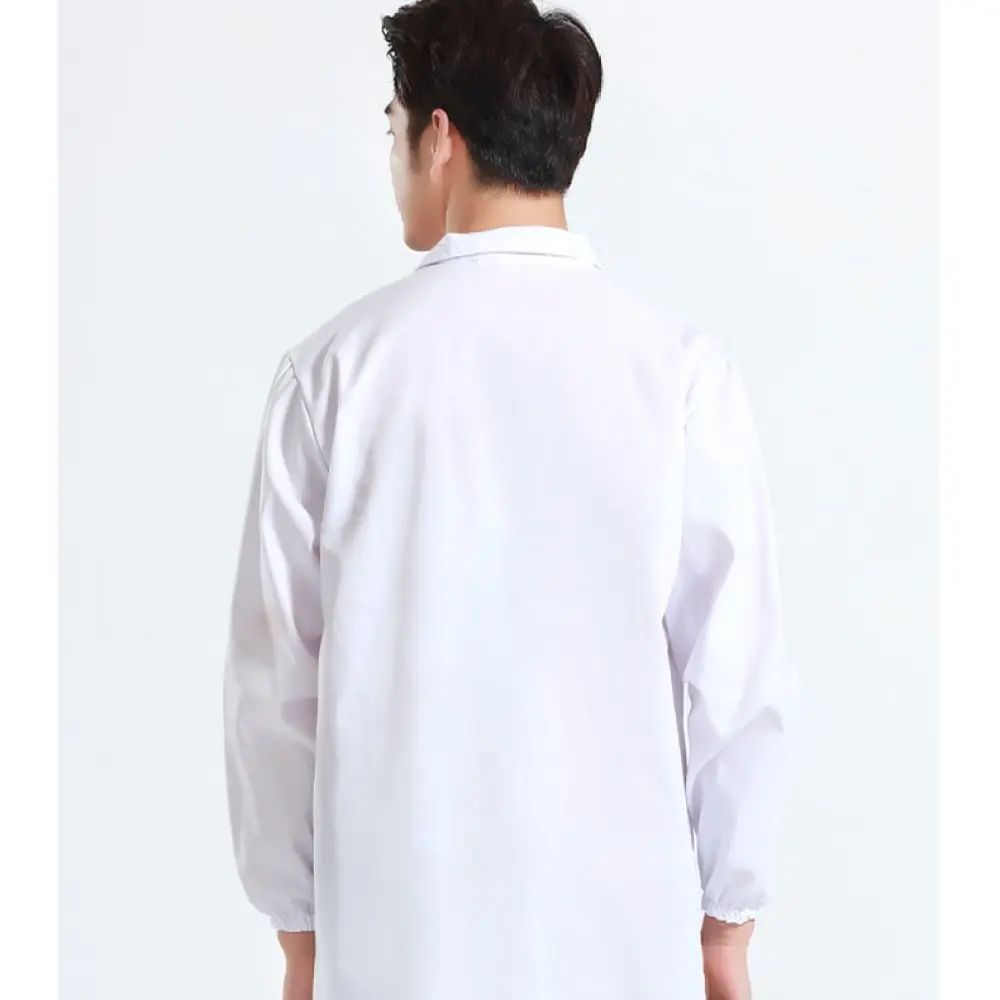 Professional Unisex Lab Coat Cotton Blend Medical Workwear Hospital Clinic Staff Uniform Breathable Protective Clothing Custom